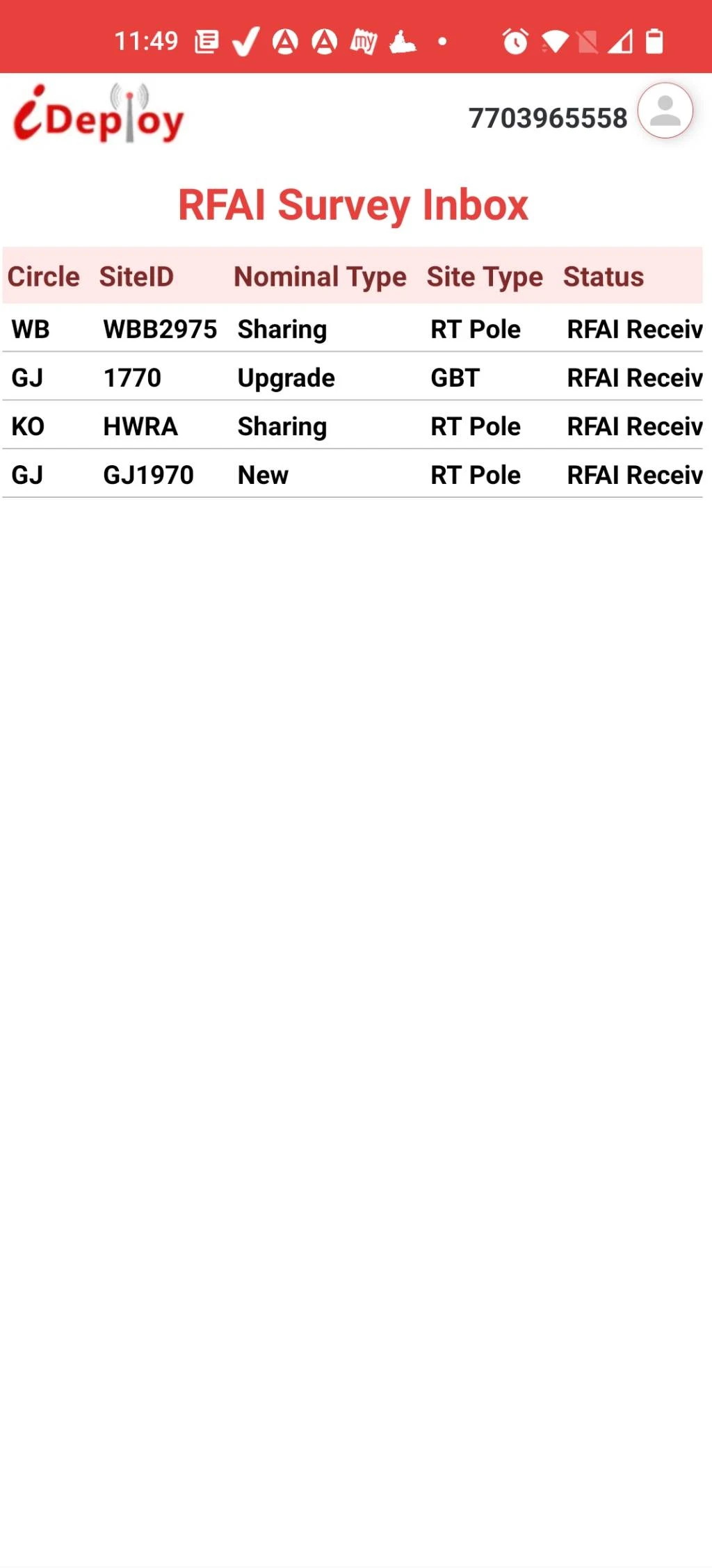 iDeploy Field screenshot