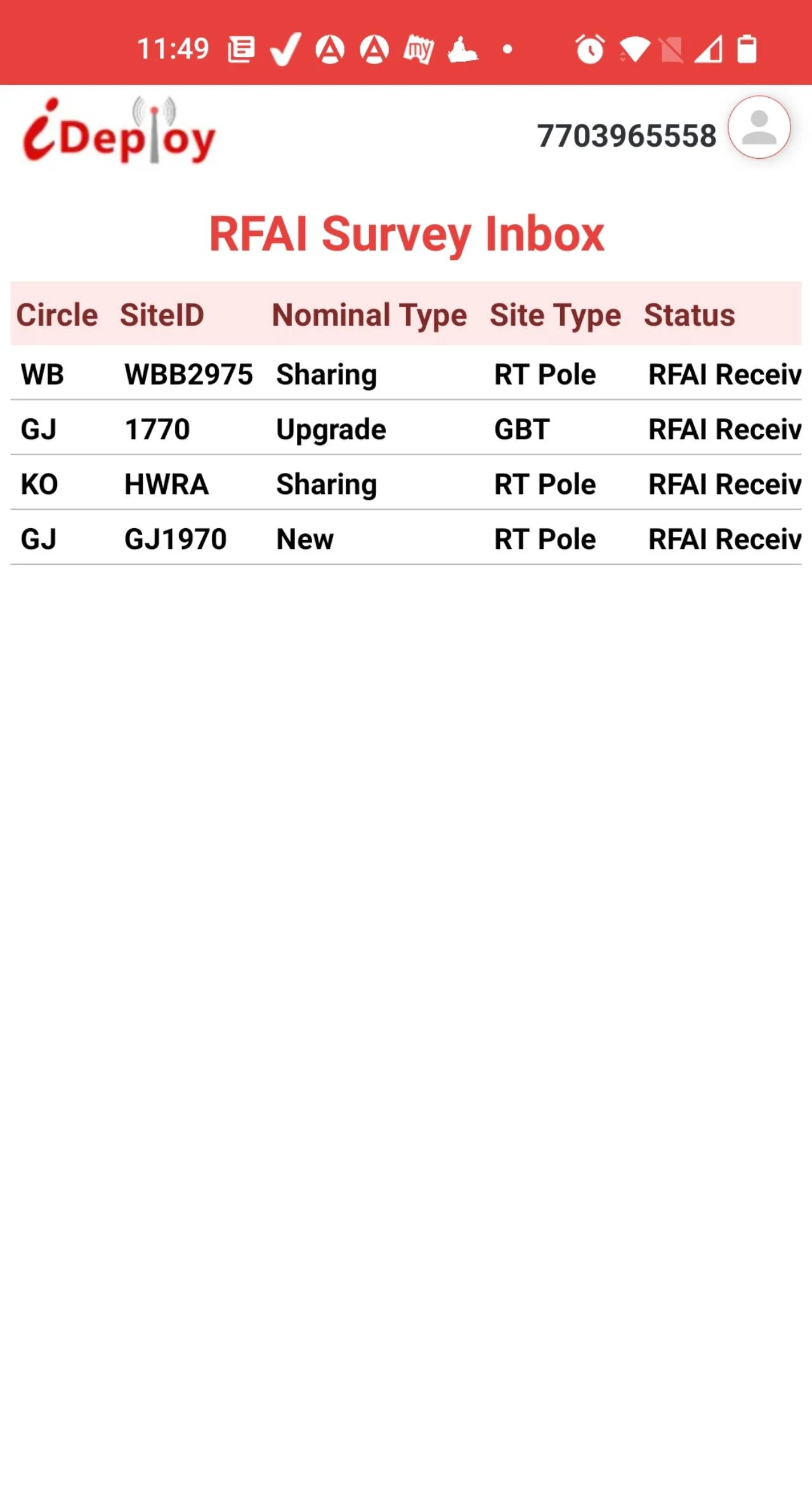 iDeploy Field screenshot